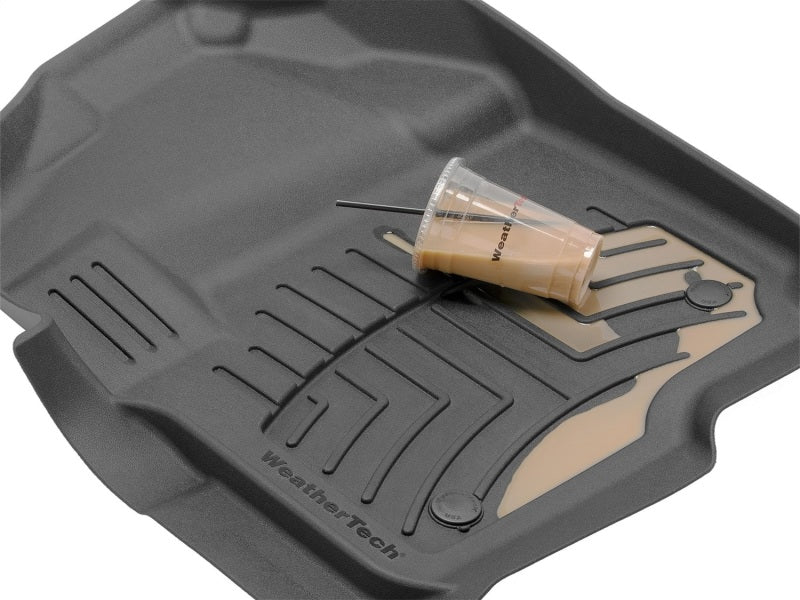 WeatherTech 2019+ Chevrolet Silverado 1500 Crew Cab  Front FloorLiner HP - Black